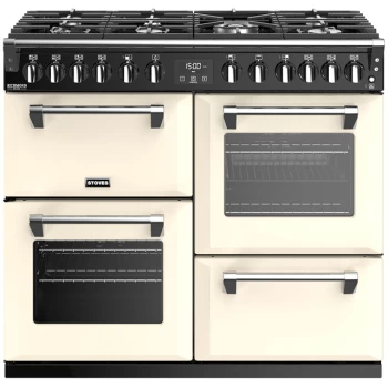 Image of Stoves Richmond Deluxe S1000DF 100cm Dual Fuel Range Cooker - Cream - A/A/A Rated