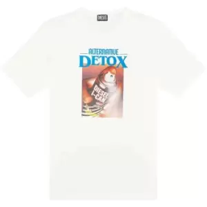 Image of Diesel Detox T-Shirt Mens - White