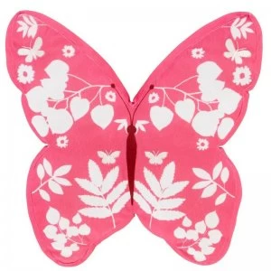 Image of Butterfly Pink Shaped Cushion