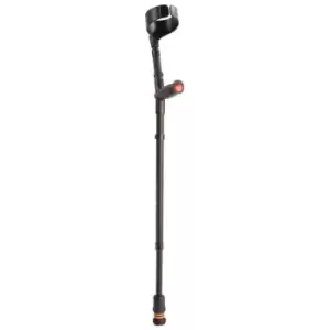 Image of Closed Cuff Soft Grip Double Adjustable Crutch - Black (Single)