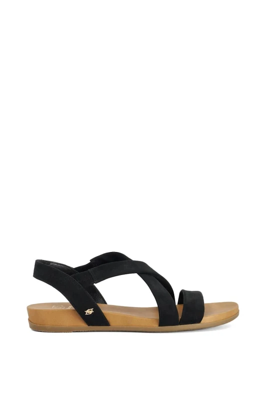 Image of Dune London Womens 'Landies' Sandals in Black Size: 6 Black Female 6