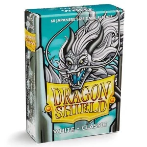 Image of Dragon Shield Japanese Size White Card Sleeves - 60 Sleeves