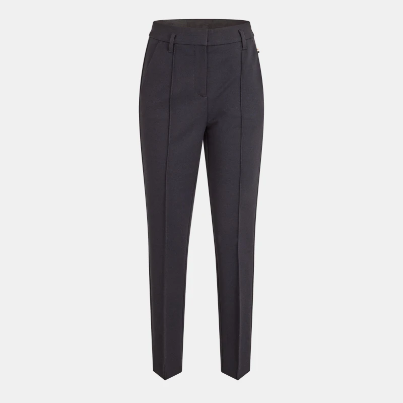 Image of Boss Womens Terasy Slim Fit Trousers Open Blue female 4 (XXS)