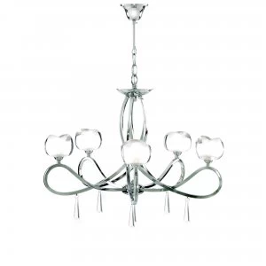 Image of Litecraft Hailey 5Lt Chrome Ceiling Light