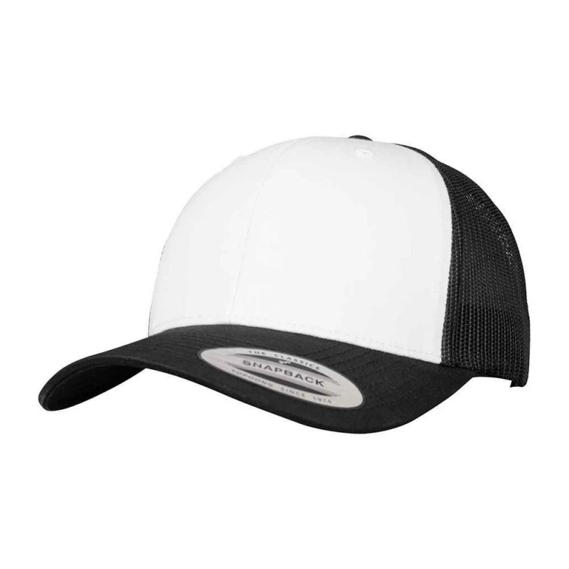 Image of Flexfit Womens Retro Trucker Cap in Black Female One Size