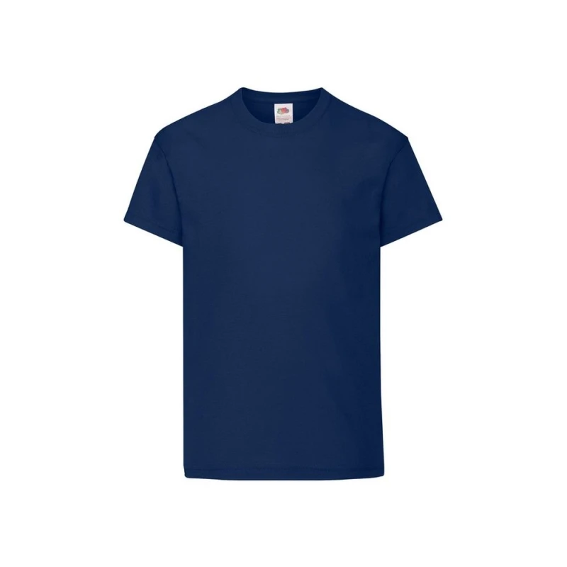 Image of Fruit of the Loom Original T-Shirt in Navy Size: 12-13 Years Navy Unisex 12-13 Years