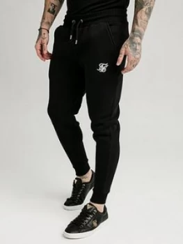 Image of SikSilk Muscle Fit Jogger - Black, Size 2XL, Men