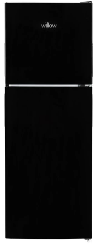 Image of Willow Black Small Fridge Freezer 138L with Adjustable Thermostat Black Unisex