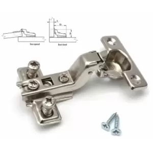 Image of Kitchen Cabinet Cupboard Wardrobe 26mm Door Hinge - Type Flush-Door