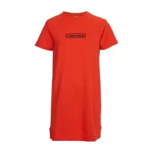 Image of Calvin Klein Short Sleeve Nightshirt - Red