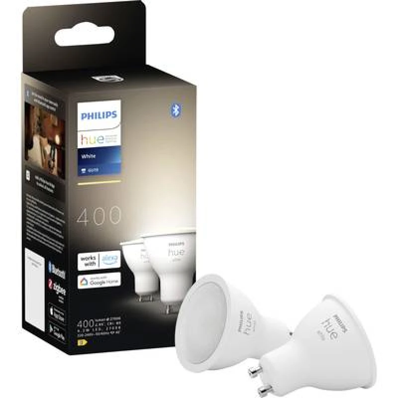 Image of Philips Hue Philips Hue White GU10 Smart lighting spot Bluetooth/Zigbee 4.2 W 929003666902
