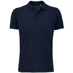 Image of SOLS Mens Planet Pique Organic Polo Shirt (3XL) (French Navy)
