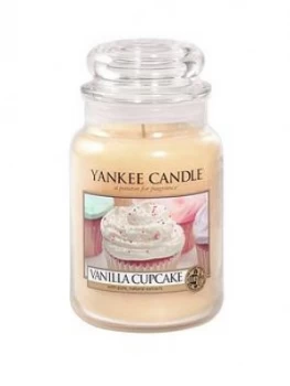 Image of Yankee Candle Large Jar Vanilla Cupcake Scented Candle 623g