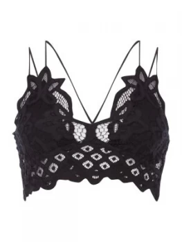 Image of Free People Adella Bralette Black