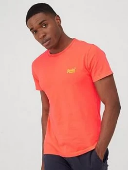 Image of Superdry Orange Label Neon Lite T-Shirt - Orange Size M Men