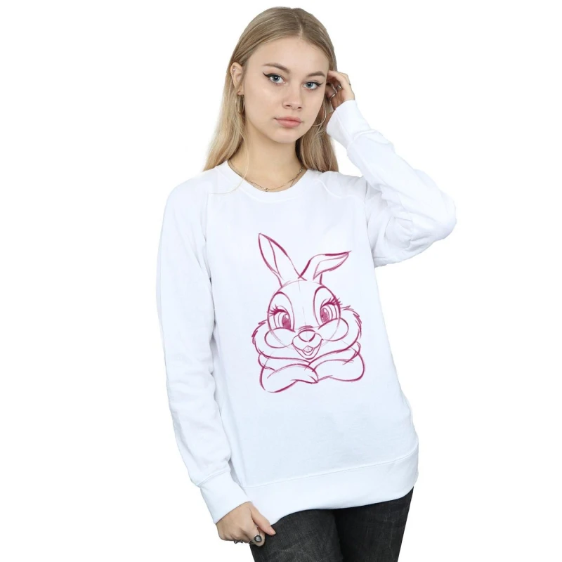 Image of Disney Bambi Bunny Sweatshirt White female