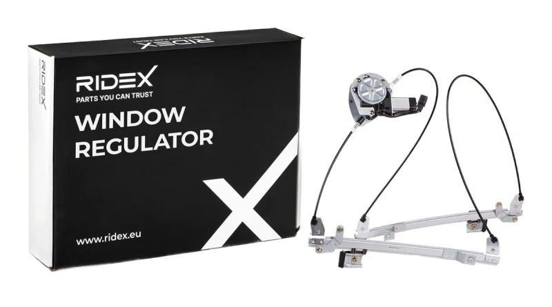 Image of RIDEX 1561W0225 Window regulator Vehicle Tailgate, Operating Mode: Electric, with electric motor Window Winder (1561)