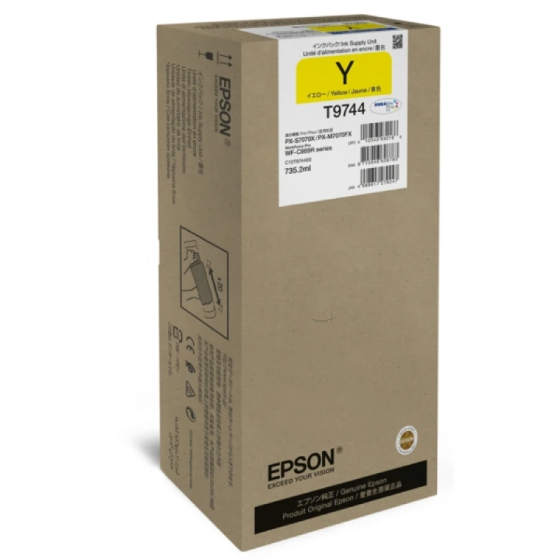 Image of Epson C13T97440N/T9744 Ink cartridge yellow. 84K pages 735.2ml for Eps