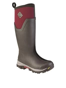 Image of Muck Boots Arctic Ice Tall Agat Wellington Boots - Black/Wine, Black/Wine, Size 7, Women