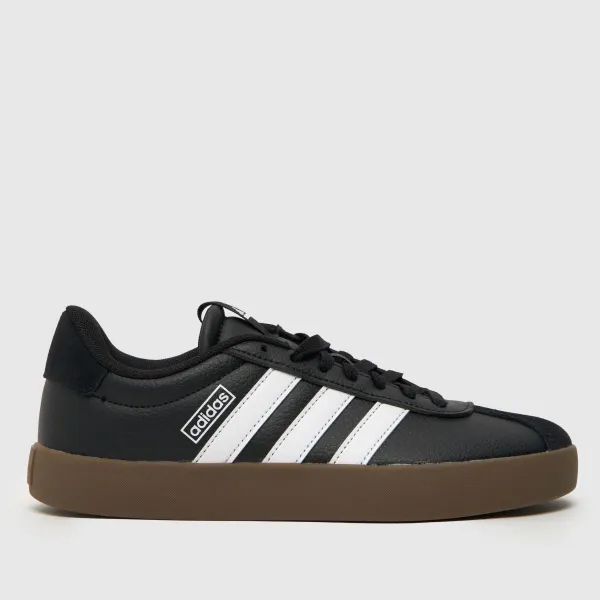 Image of adidas vl court 3.0 trainers in black