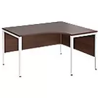 Image of Dams International Right Hand Ergonomic Desk MB14ERWHW 1,400 x 1,200 x 725 mm