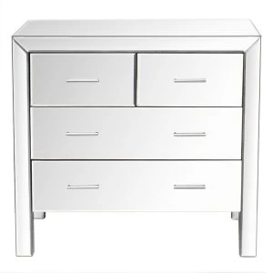 Image of Charles Bentley Mirrored Glass Cabinet Sideboard