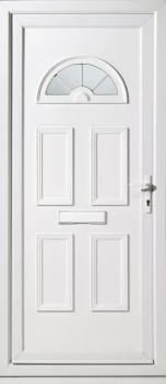 Image of Wickes Carolina Pre-hung Upvc Front Door Set 2085 x 920mm Left Hand Hung