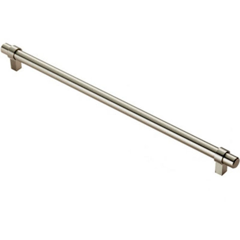 Image of Loops Round T Bar Cabinet Pull Handle 360 x 14mm 320mm Fixing Centres Satin Nickel Metallics unisex