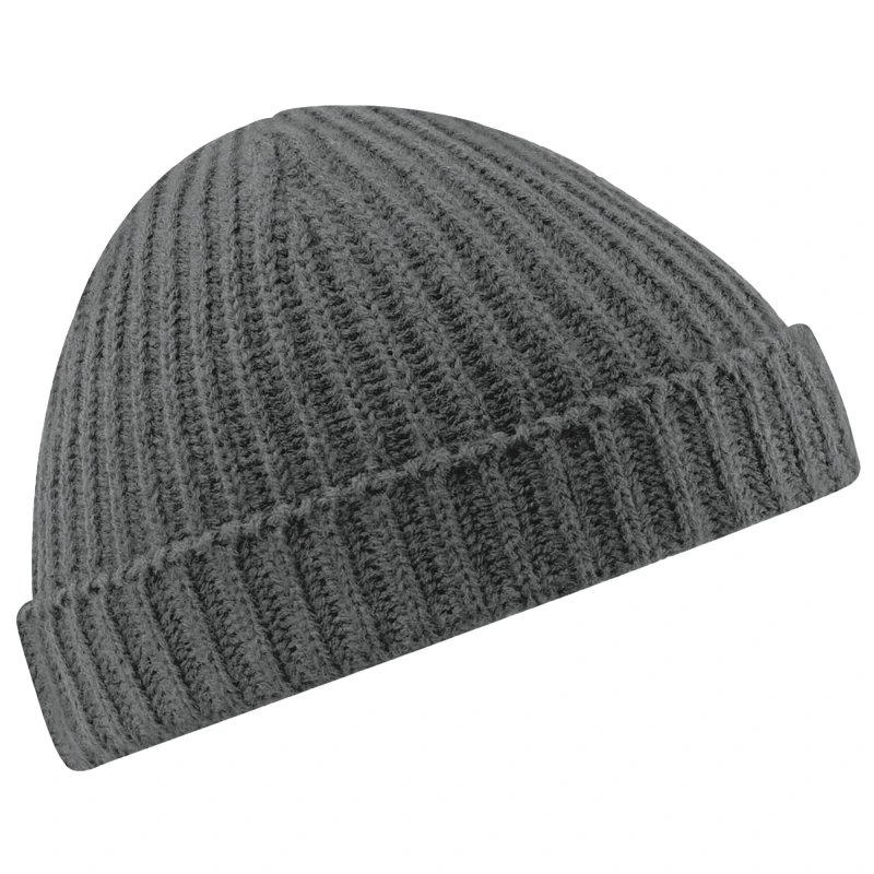 Image of Beechfield Beechfield Trawler Beanie in Light Grey Light Grey One Size Unisex 5063417909668