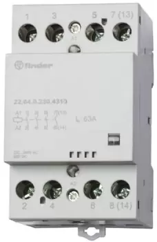Image of Finder, 240V ac Coil Non-Latching Relay 3PDT, 63A Switching Current DIN Rail, 4 Pole, 22.64.0.230.4710
