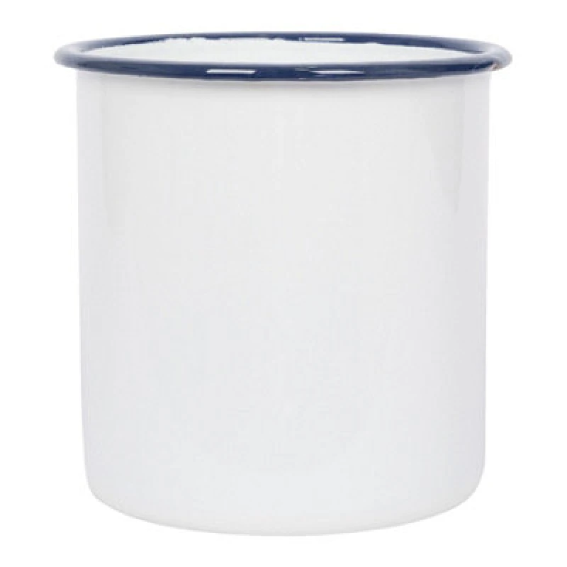 Image of Argon Tableware White Enamel Utensil Holder - 15.5cm White