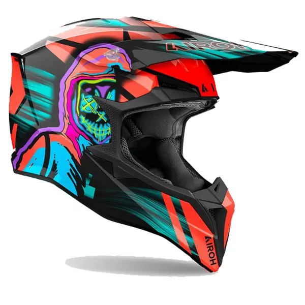 Image of Airoh Wraaap Cyber Orange Offroad Helmet S