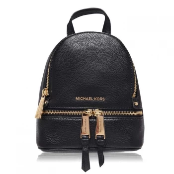 Image of Michael Kors Rhea X's Backpack Womens - Black 001