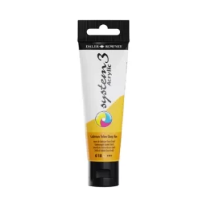 Image of Daler Rowney System 3 Acrylic Paint 59ml Cadmium Yellow Deep (Hue)