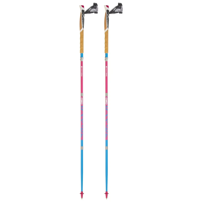 Image of Trail stick TSL Trail Carbon 4 Cork Cross (x2) Orange Unisex 125 cm