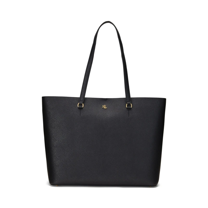 Image of Lauren by Ralph Lauren Womens Karly Large Tote Bag Black female One Size
