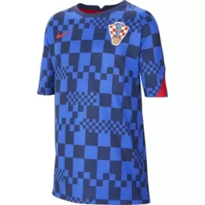 Image of Nike Croatia Pre Match Shirt 2020 Junior - Blue