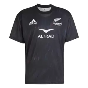 Image of adidas All Blacks 7s Home Training T-Shirt 2022 2023 Adults - Black