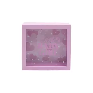 Image of Pink Baby Money Box Frame