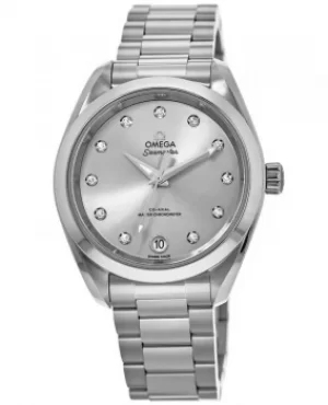 Image of Omega Seamaster Aqua Terra 150m Master Co-Axial Chronometer 34 MM Stainless Steel Womens Watch 220.10.34.20.60.001 220.10.34.20.60.001