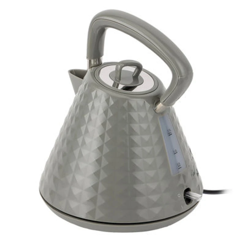 Image of Geepas 1.5L Cordless Traditional Pyramid Electric Kettle 3000W Grey