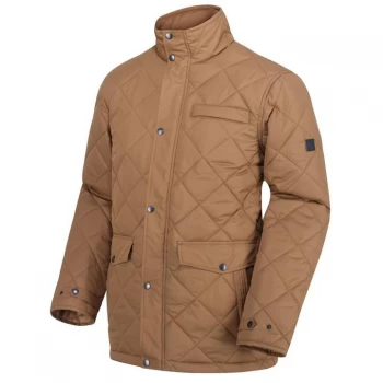 Image of Regatta Locke Quilted Full Zip Jacket - Dark Camel