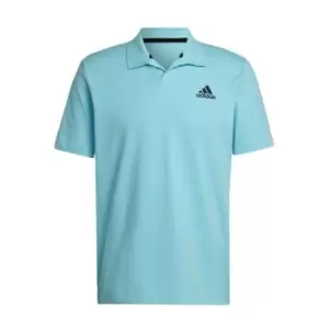 Image of adidas Clubhouse 3-Bar Tennis Polo Shirt Mens - Blue