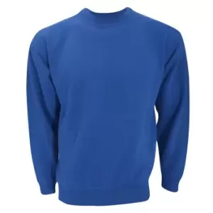 Image of UCC 50/50 Unisex Plain Set-In Sweatshirt Top (2XL) (Royal)
