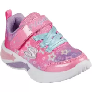 Image of Skechers Girls Star Sparks Light Up Sporty Trainers UK Size 6 (EU 23)