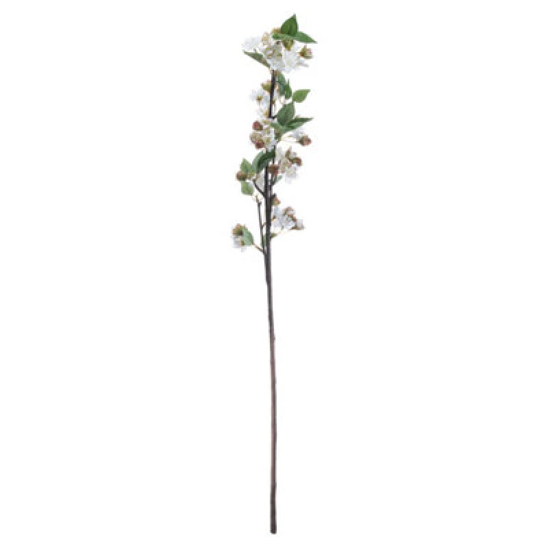 Image of Hill Interiors Artificial English Blossom Branch Brown/white/green (One Size)