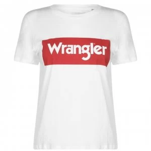 Image of Wrangler Logo T Shirt - Off-White