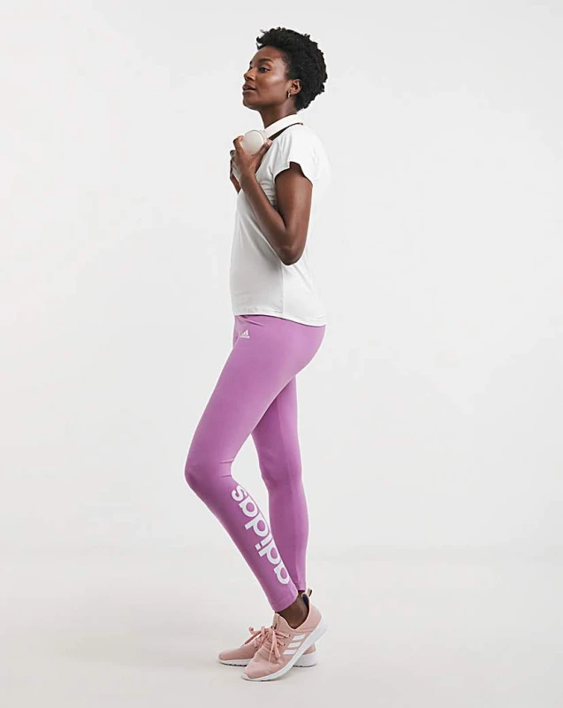 Image of Adidas adidas Linear Leggings Purple Female L16/18 DS02803