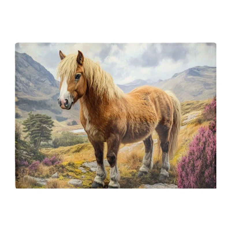 Image of Warren Reed Designer Eriskay Pony In The Highlands Chopping Board