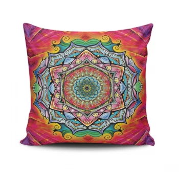 Image of MANDALA-37 - No Filling Multicolor Cushion Cover